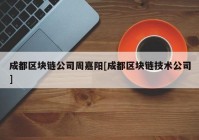 成都区块链公司周嘉阳[成都区块链技术公司]